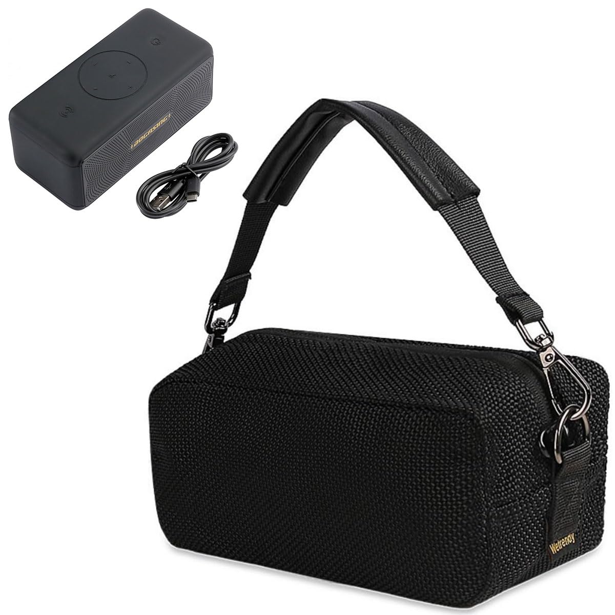 Bolsa de Almacenamiento Compatible con BOGASING M5, Altavoz Transmisión de Sonido Funda de Malla