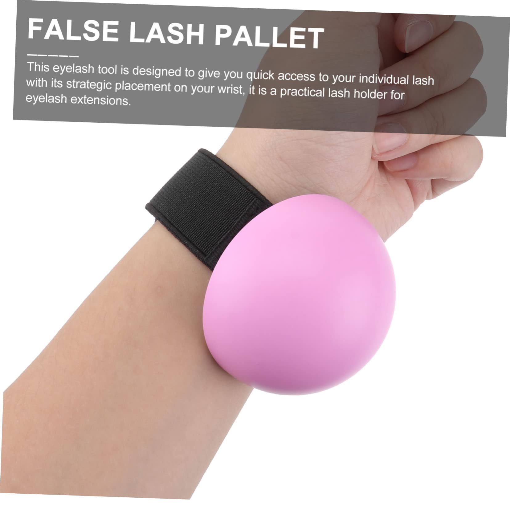 Beatifufu 2 Sets Professional Lash Kit Eyelash Extension Pallet Adjustable Wrist Strap Lash Display Tray