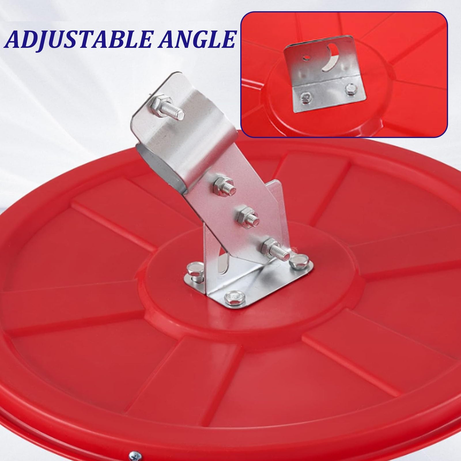 Espejo de Seguridad Convexo, Espejo Convexo Redondo Ajustable, Espejo de Entrada de vehículos con Gran Angular, 30-80cm, para almacenes, Tiendas y estacionamientos Interiores(Φ30cm)