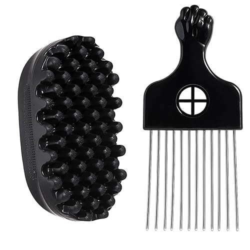 2 Packs Curl Sponge, Hair Sponges for Black Men Curls,