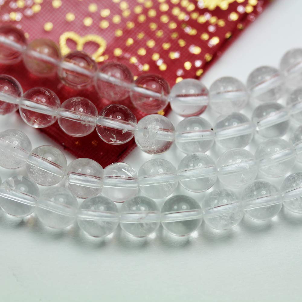100 Perles Rondes En Quartz Transparent 4mm - Inserts Pour Création De Bijoux DIY