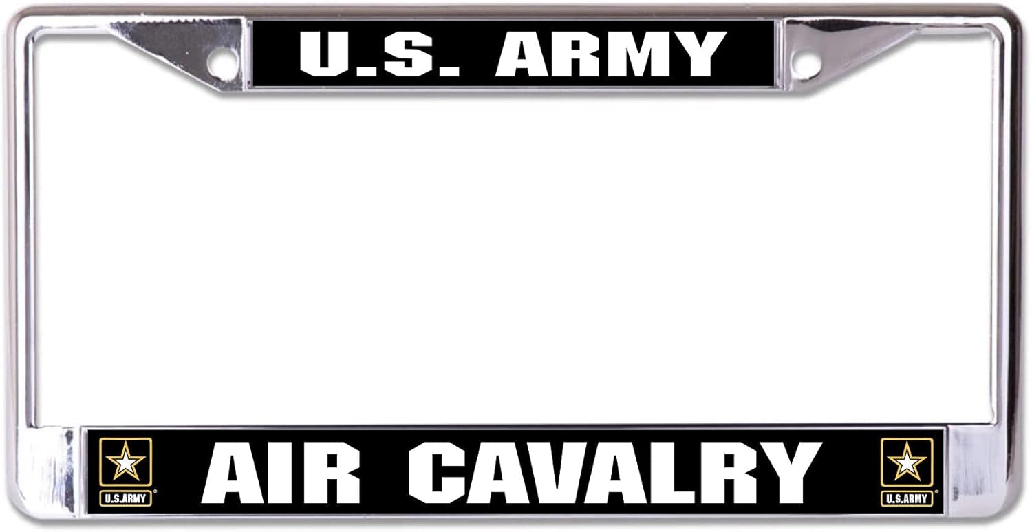 U.S. Army Air Cavalry Chrome License Plate Frame