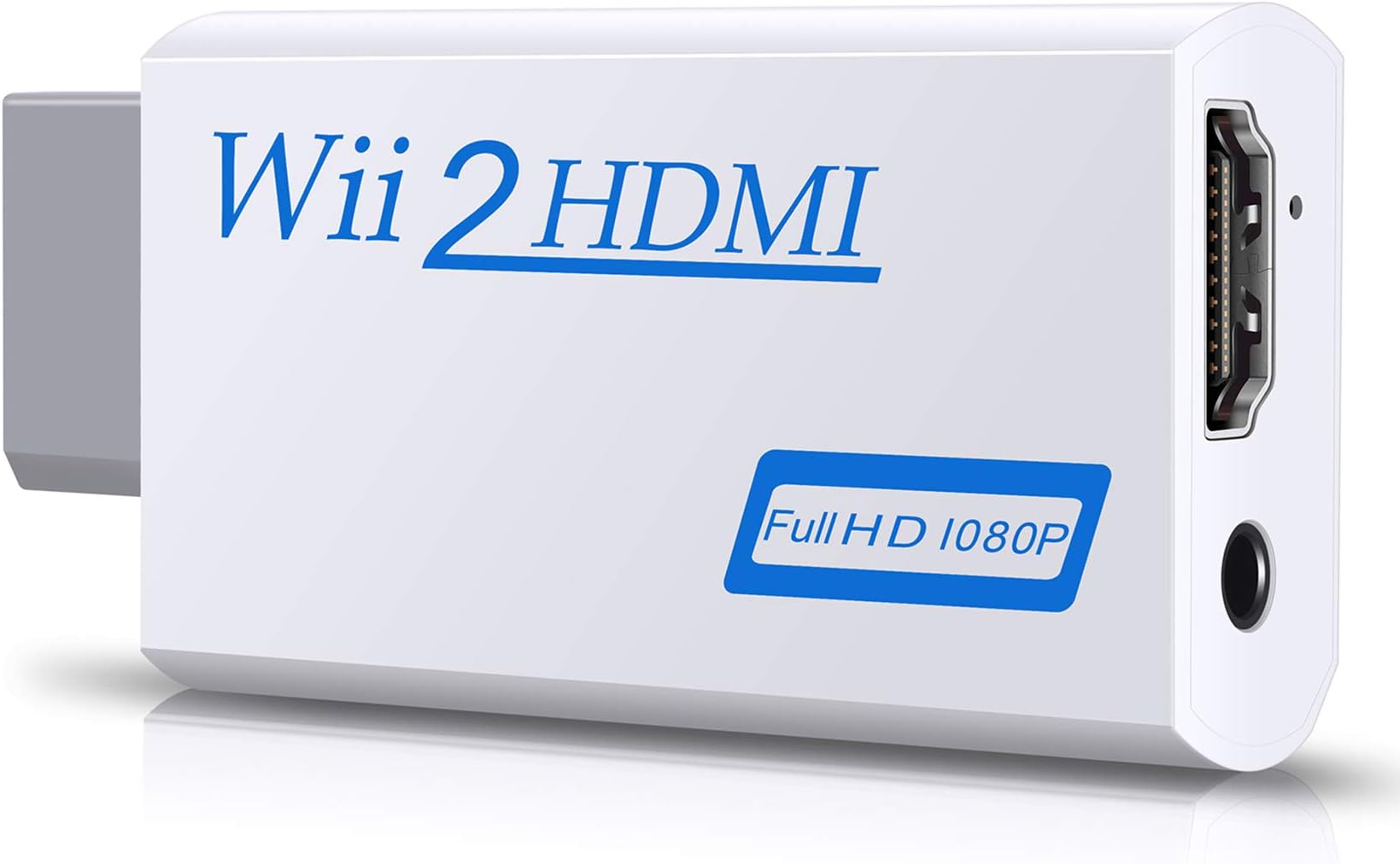 Wii to HDMI Converter, Wii to HDMI Adapter, Wii to HDMI 1080P 720P Connector Output Video & 3.5mm Audio - Supports All Wii Display Modes