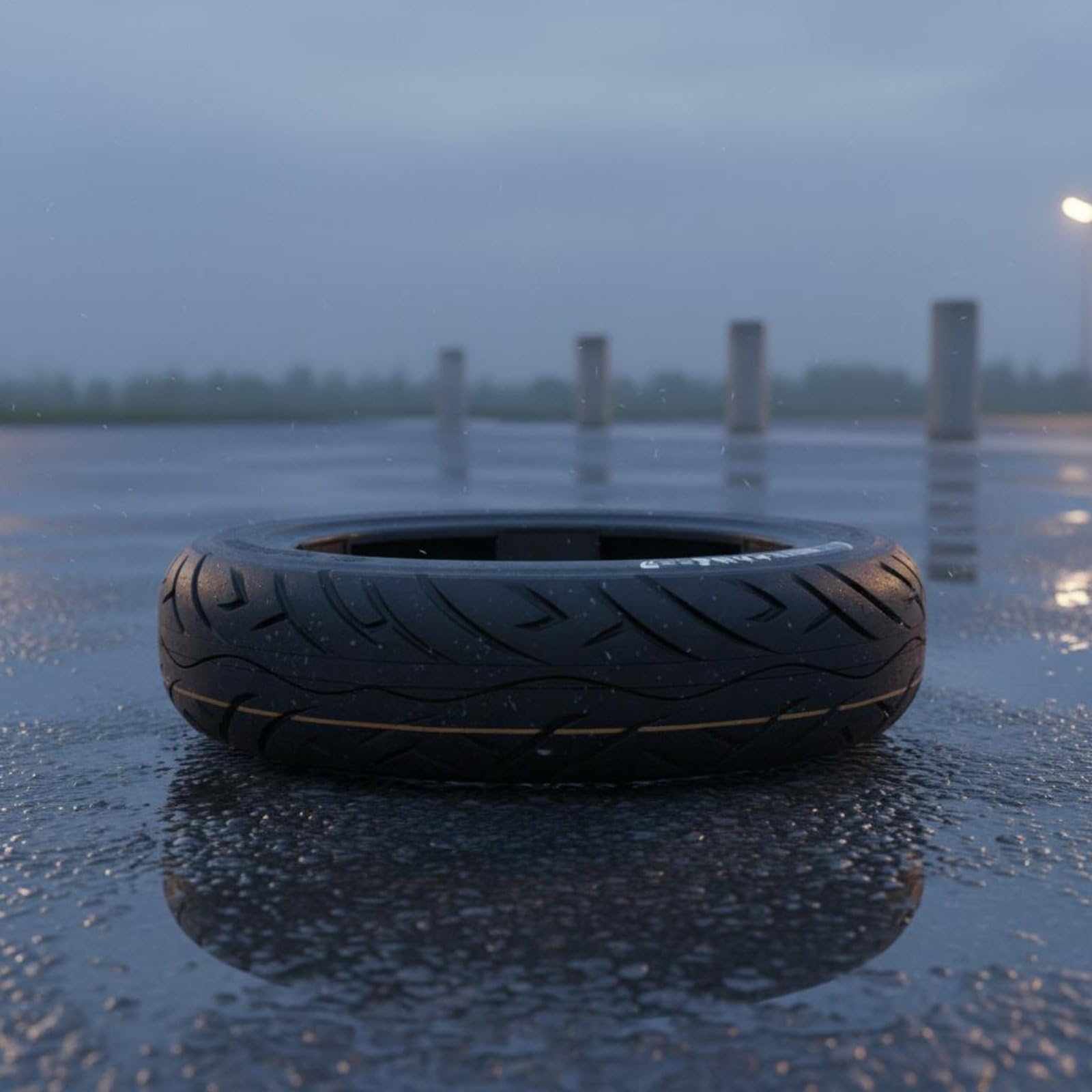 Neumático para Patinete Eléctrico Neumático Rueda Cubierta Llanta Tubeless de Caucho Resistente Menor Mantenimiento con Superficie de Tracción