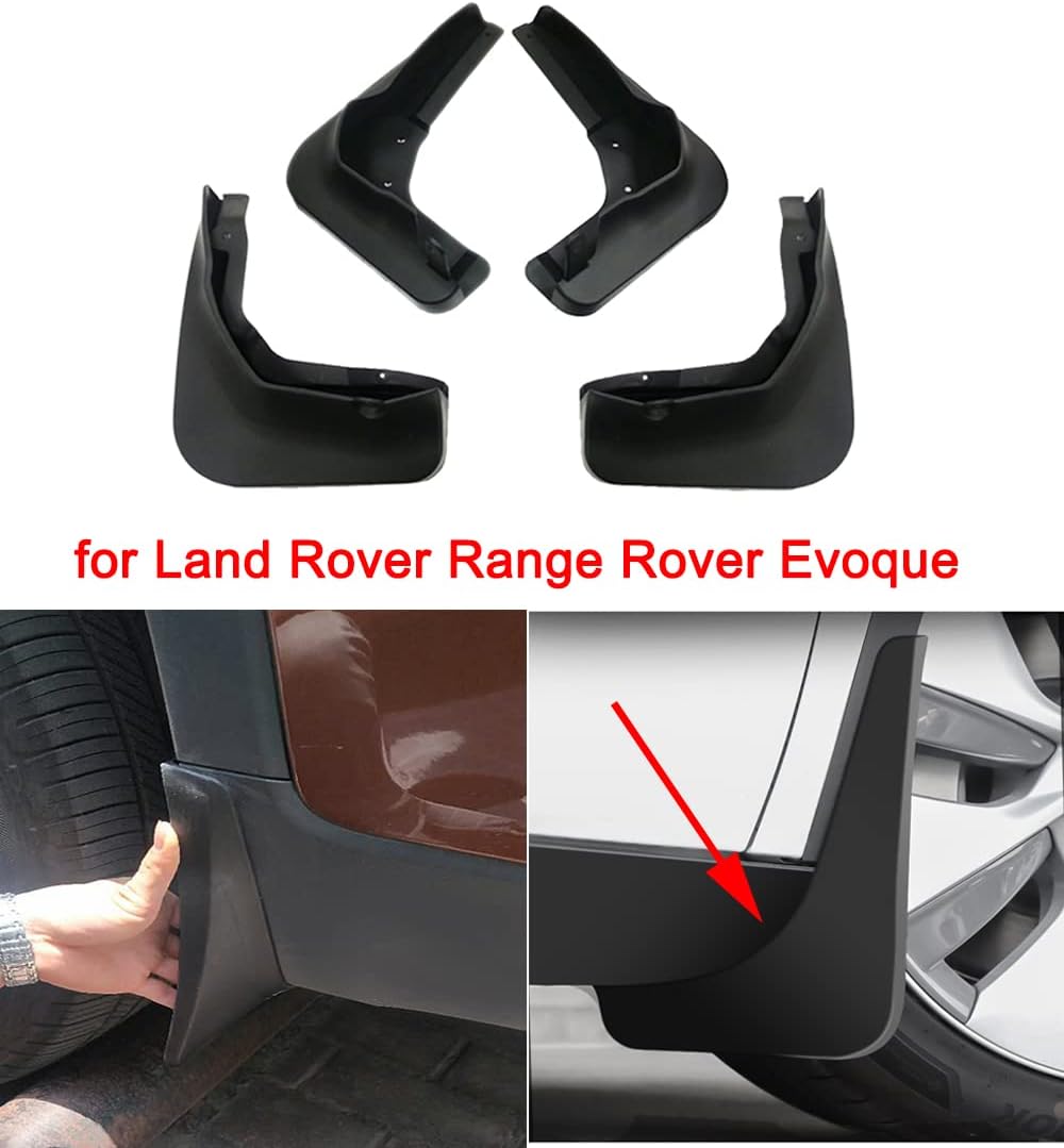 4pcs Car Mud Flaps Splash Guards Mud Guards Fender Mudguard Mudflap for Land Rover Range Rover Evoque 2020 2021 2022 2023