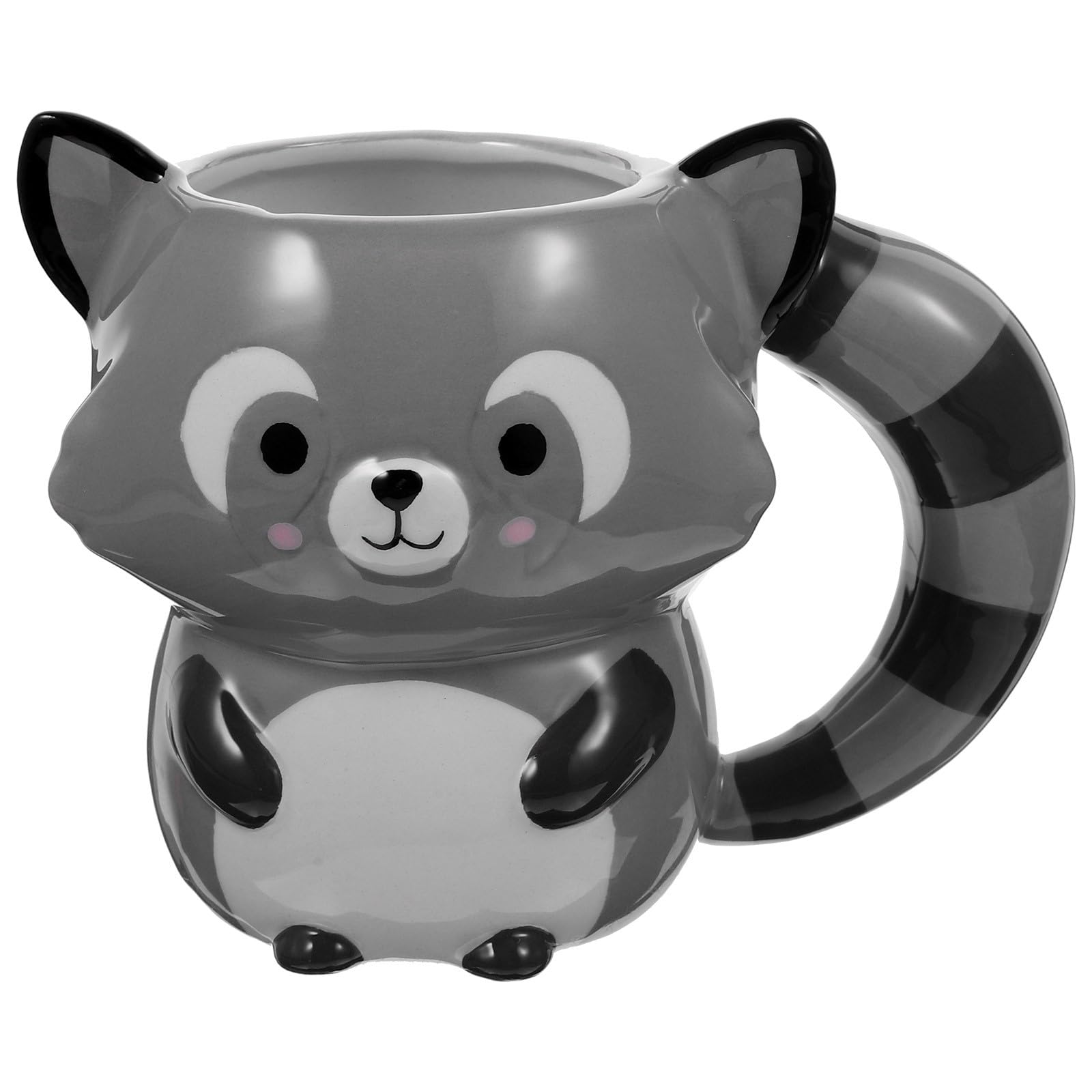 Tasse à café en céramique HEMOTON avec motif animal mignon pour micro-ondes et bureau