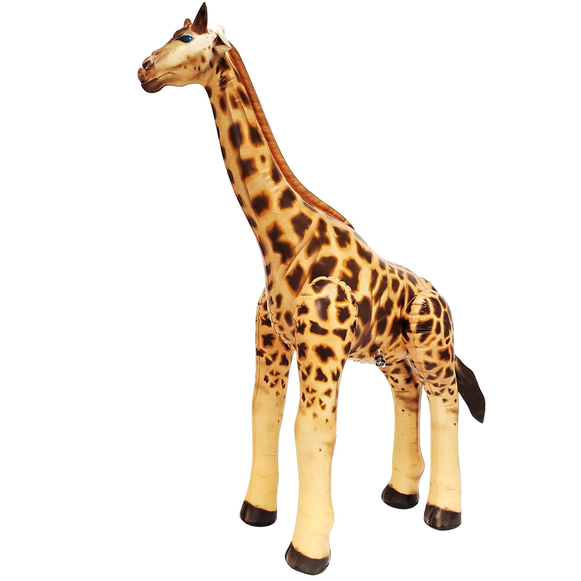 Jet Creations Giraffe Inflatable 36" H x 24" L – Blow Up Animal Toy for Kids 3+ – Safari Party, Birthday, Holiday & Halloween Decor, Yard Display, Pool Play & VBS, Tan with Brown Spots, 1 PC