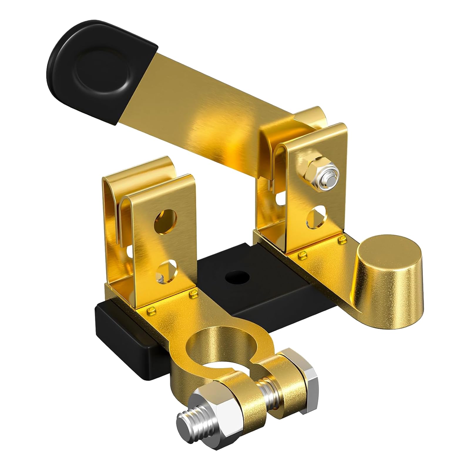 Top Post Knife Blade Master Switch, 12V / 24V Battery Disconnect Switch for Marine Car Boat RV Truck Vehicles,Battery Kill Switch(Negative, Vertical)