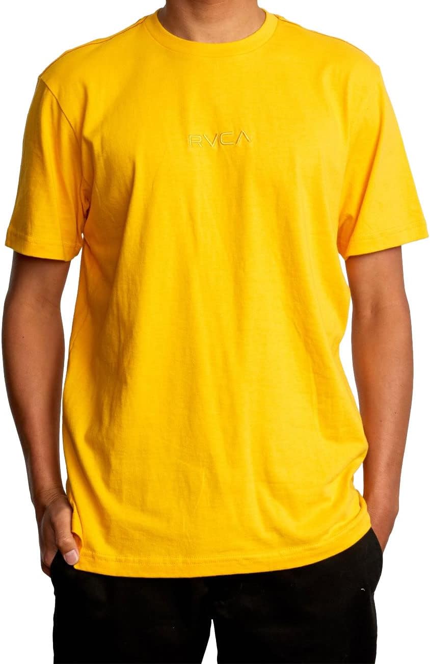 RVCA Men's Red Stitch Graphic Crew T-Shirt