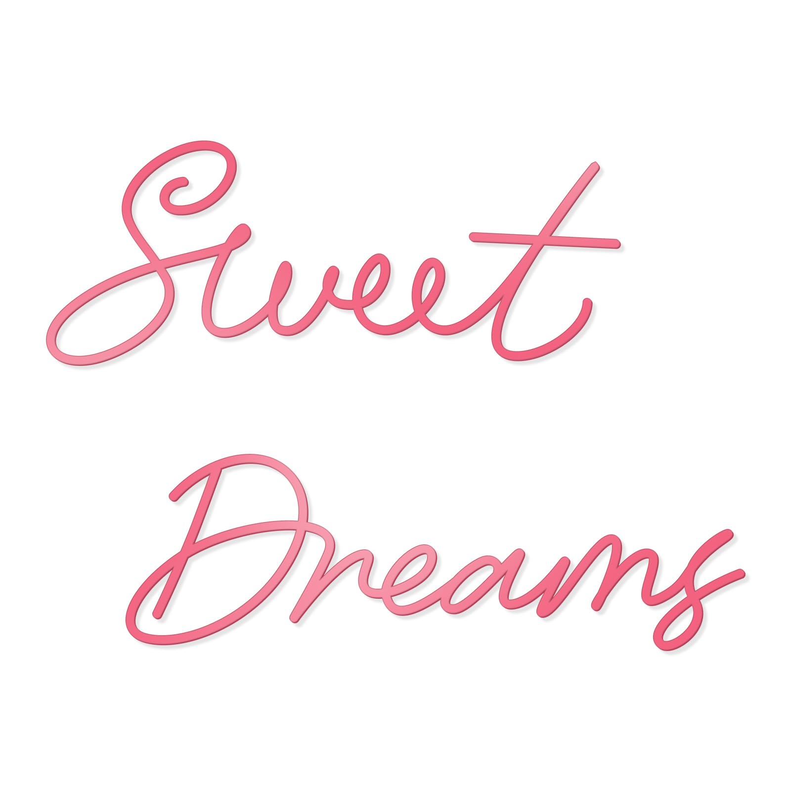 Zzbakress Sweet Dreams Metal Bedroom Wall Decor, Pink,Farmhouse โ image 1