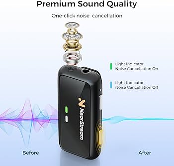 Amazon.com: NearStream Wireless Lavalier Microphones with Noise