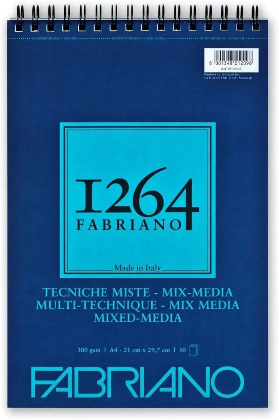 Fabriano KUSAKABE F1264-MTA4 F-1264 Mixed Media A4 Top Bound 30 Sheets