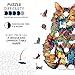 Jigfoxy Wooden Puzzle for Adults, Cat Wooden Jigsaw Puzzles for Adults, Unique Animal Shape Wood Cut Puzzles Christmas Thanksgiving Gifts for Family Friend(M-11.7 * 9.4in-190pcs)