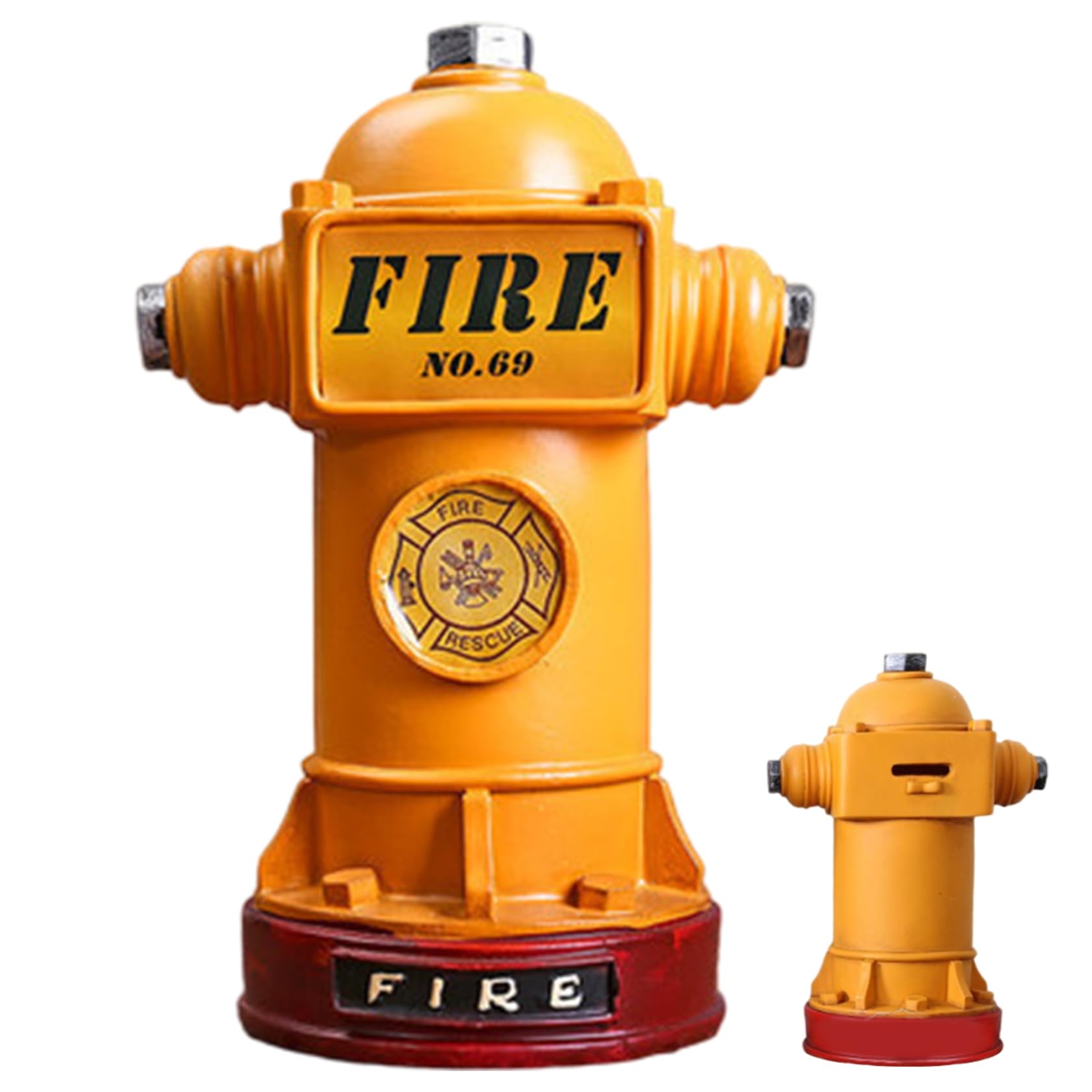Borne d'incendie factice pour chiens en résine étanche et résistante de 15 x 24 cm
