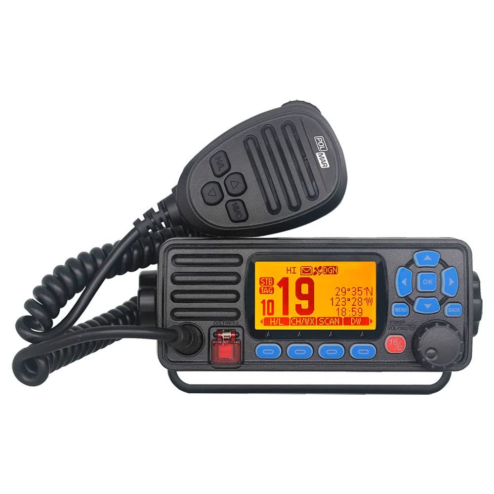 Ricetrasmettitore VHF nautico fisso con GPS e DSC modulo GNSS integrato Shark 3GE