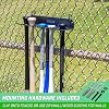 GoSports Baseball & Softball Bat Racks - Black or Red, Holds 16 Bats - Mount on Wall or Clip on Dugout Fence