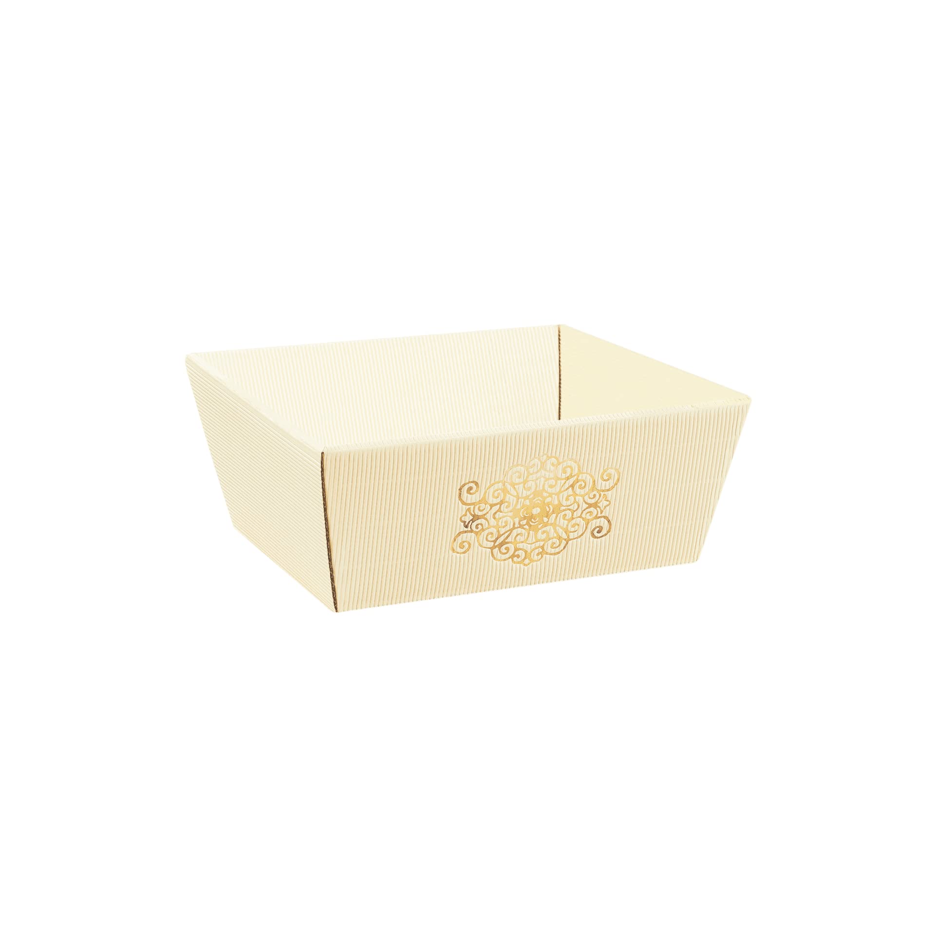 [BOXXCO] 25 Stück Präsentkörbe Viereckig Signum Klein 198x148x95 mm - Hochwertiger Geschenkkorb Leer zum Befüllen - Stabiler Präsentkarton für Feinkost & Geschenke
