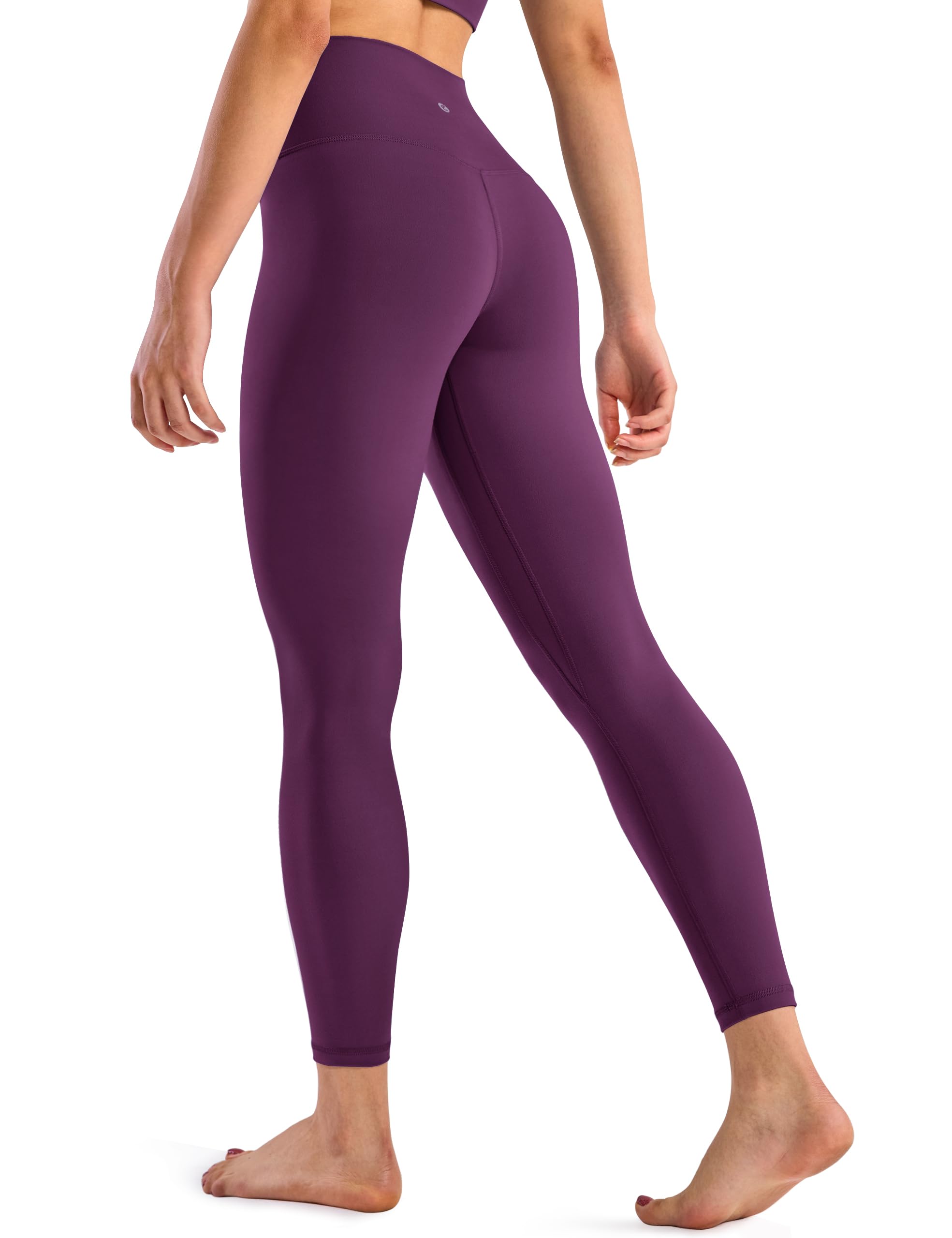 BAYDI Clouduxi Leggings for Women UK 25" - High Waist Tummy Control Workout Gym Leggings Buttery Soft Yoga Pants Deep Purple