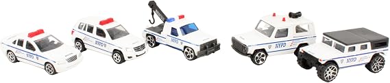 Daron Nypd Vehicle Gift Set, 5-Piece | Authentic police vehicles, play & display ready, durable metal construction, collectible gift set