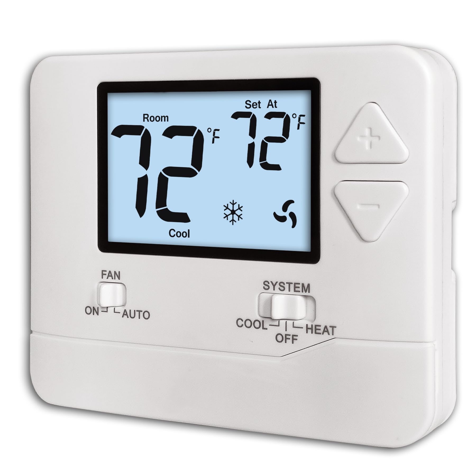 Non Programmable Thermostat, Single-Stage Heat Cool, Simple Digital  Thermostats for Home
