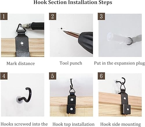 Miniatura 6 de Persiana enrollable de bambú, 7510512053.1in de ancho, cortina de madera, anti-UV, a prueba de polvo, para interiorexteriorjardín (tamaño 41.3 x