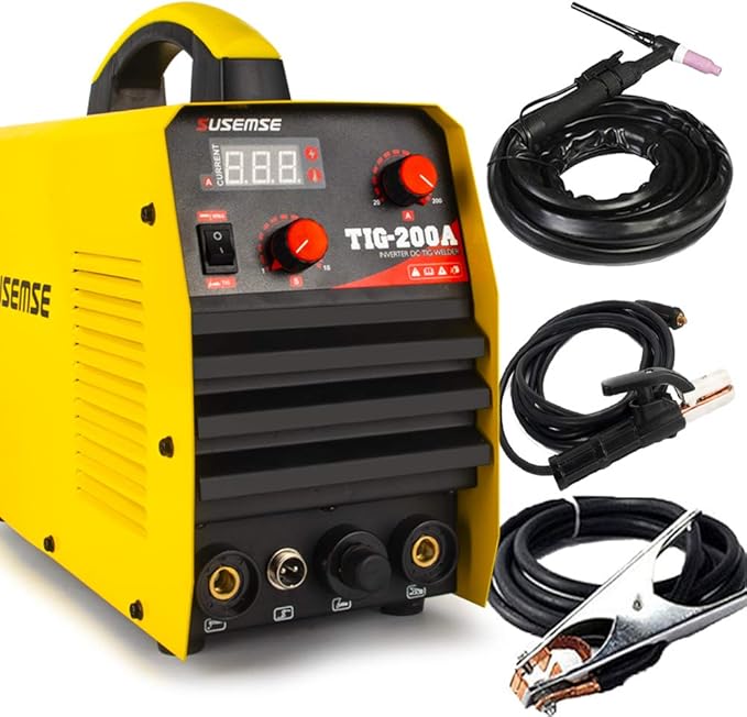 SUSEMSE TIG Welder, Arc/Stick Tig Welding 200A Machine High Frequency