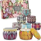 Gifts for Mom 8 Pack Scented Candles Gifts Set for Women, Aromatherapy Candles for Home, Soy Wax Por