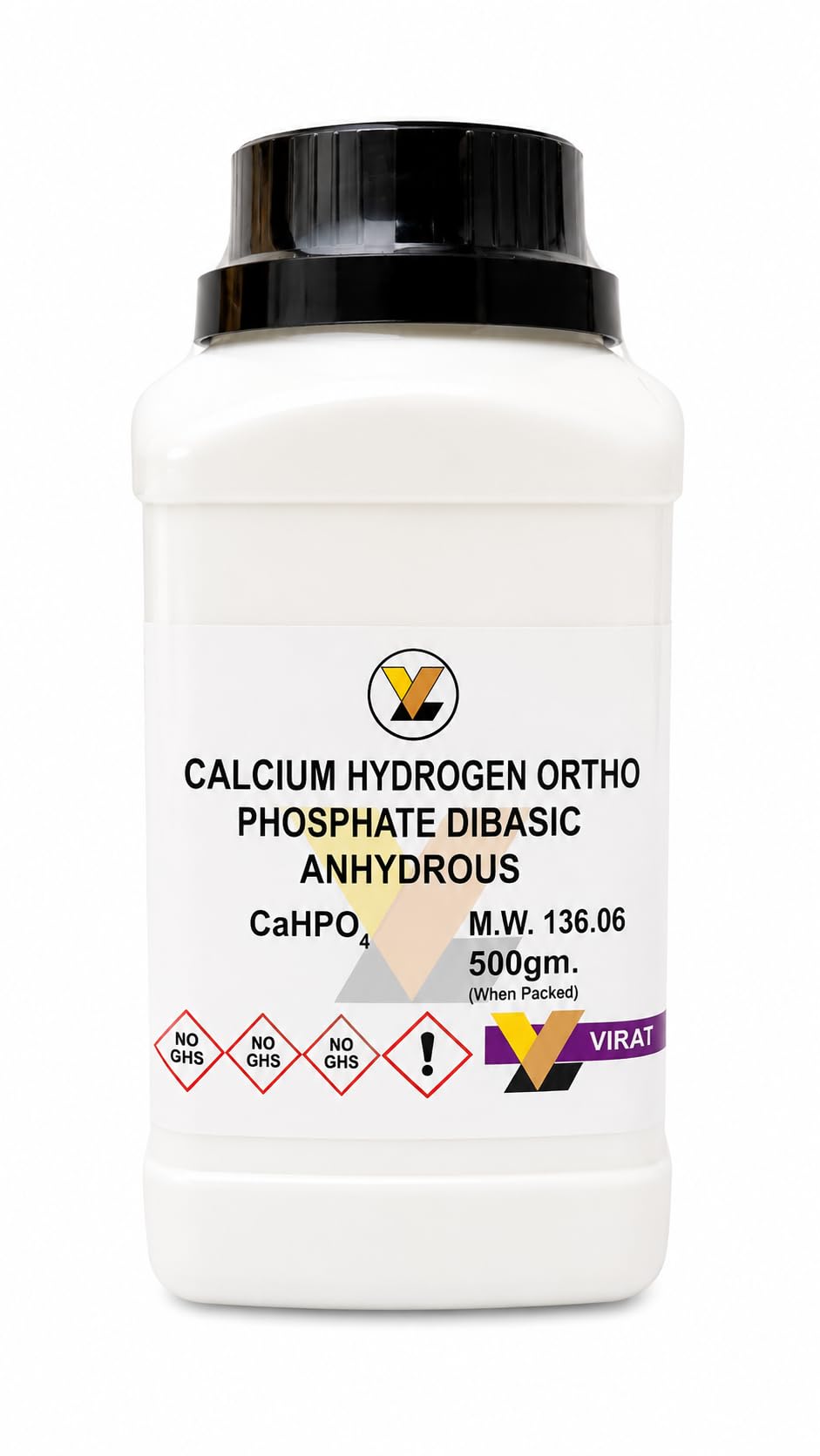 Calcium Hydrogen Orthophosphate Anhydrous Dibasic 98% 500g | Lab Testing Use, Research Purpose, Dibasic Form, Anhydrous Grade, 98% Purity-image-16