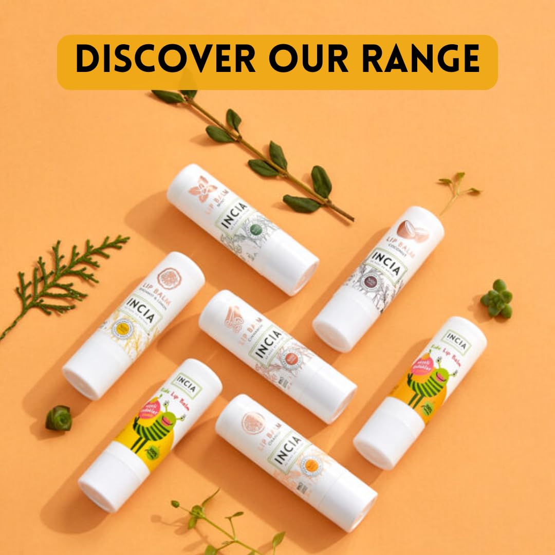 INCIA%100 Doğal Dudak Besleyici Bergamot & Limon Bitkisel Nemlendirici Dudak Bakım Kremi 6 gr
