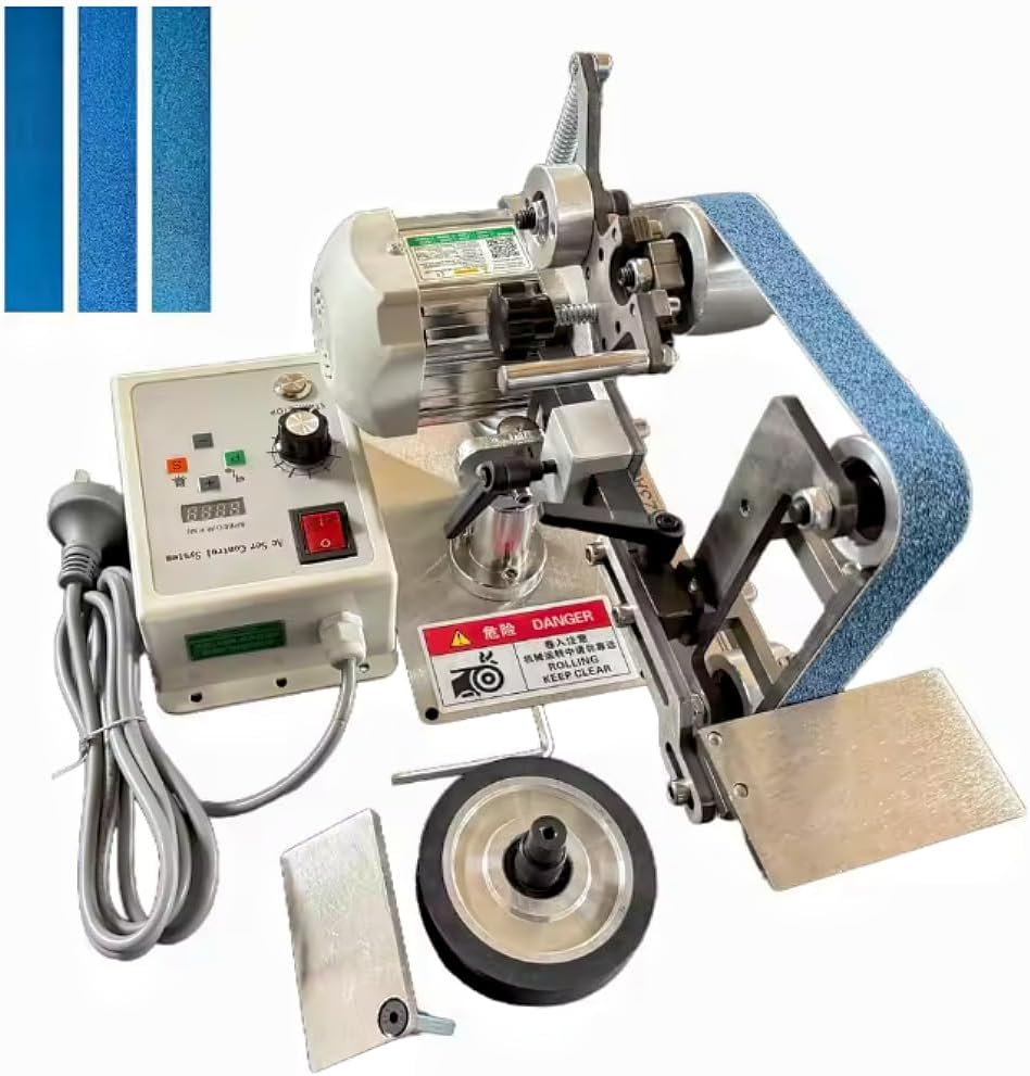 Belt Grinder Sander 30×1 Inch VFD Variable Speed Polisher 110V 550W Dual Grinding