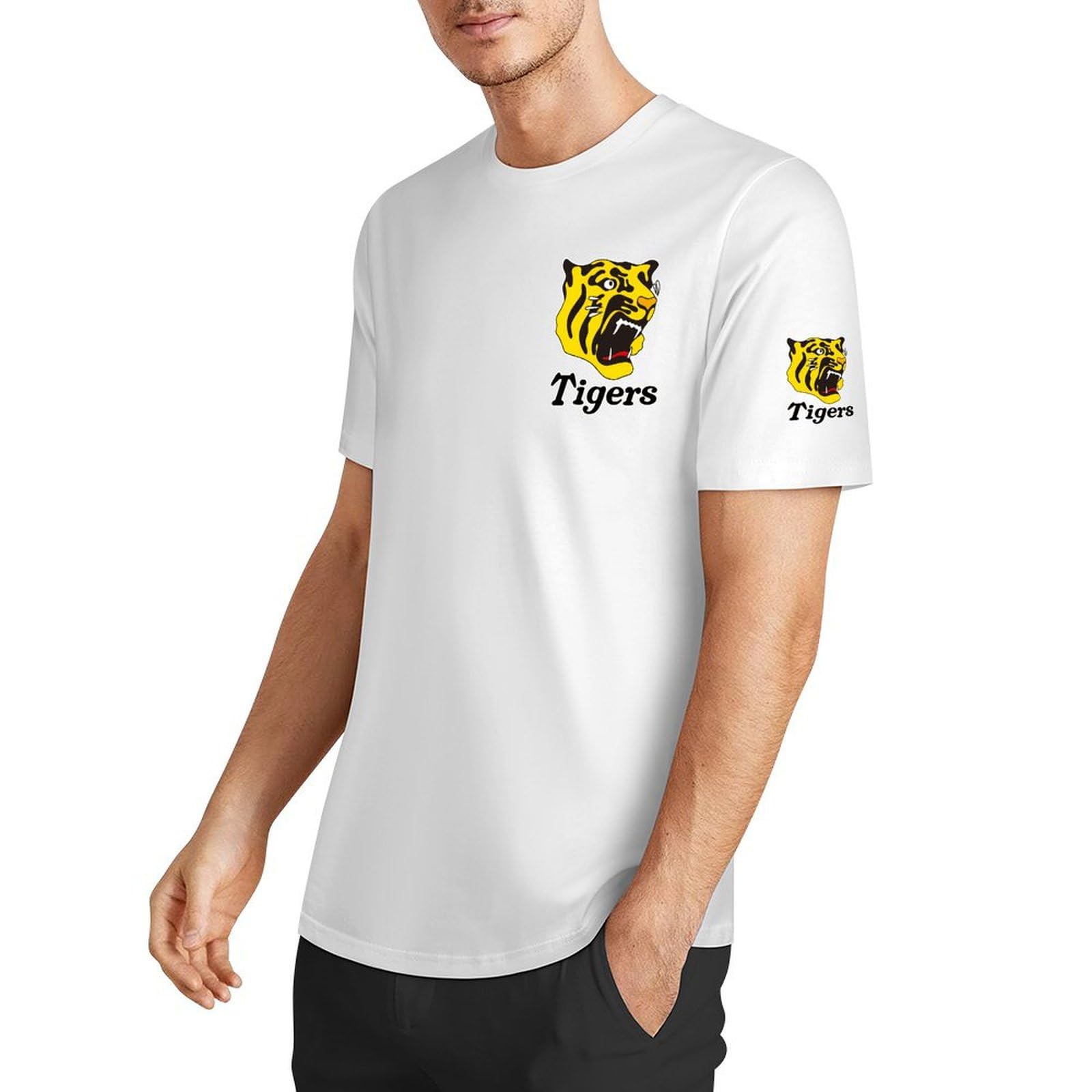 Hanshin Tigers 半袖Tシャツ 1935年設立 メンズXLサイズ 阪神タイガース 半袖スウェット HANSHIN TIGERS 1935 ロゴ