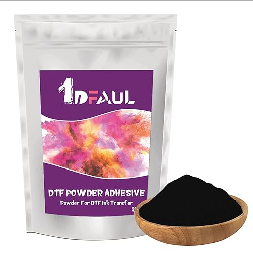 1DFAUL Polvo de transferencia digital DTF de 17.64oz en polvo para transferencia de tinta DTG, para impresión directa de algodón, con súper