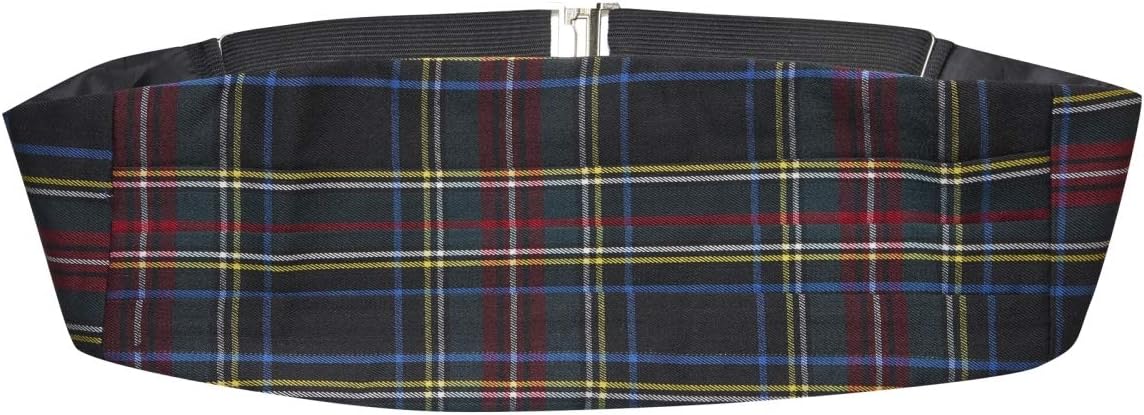 King & Priory Dark Green Tartan Cummerbund, Men's Formal Event Attendees