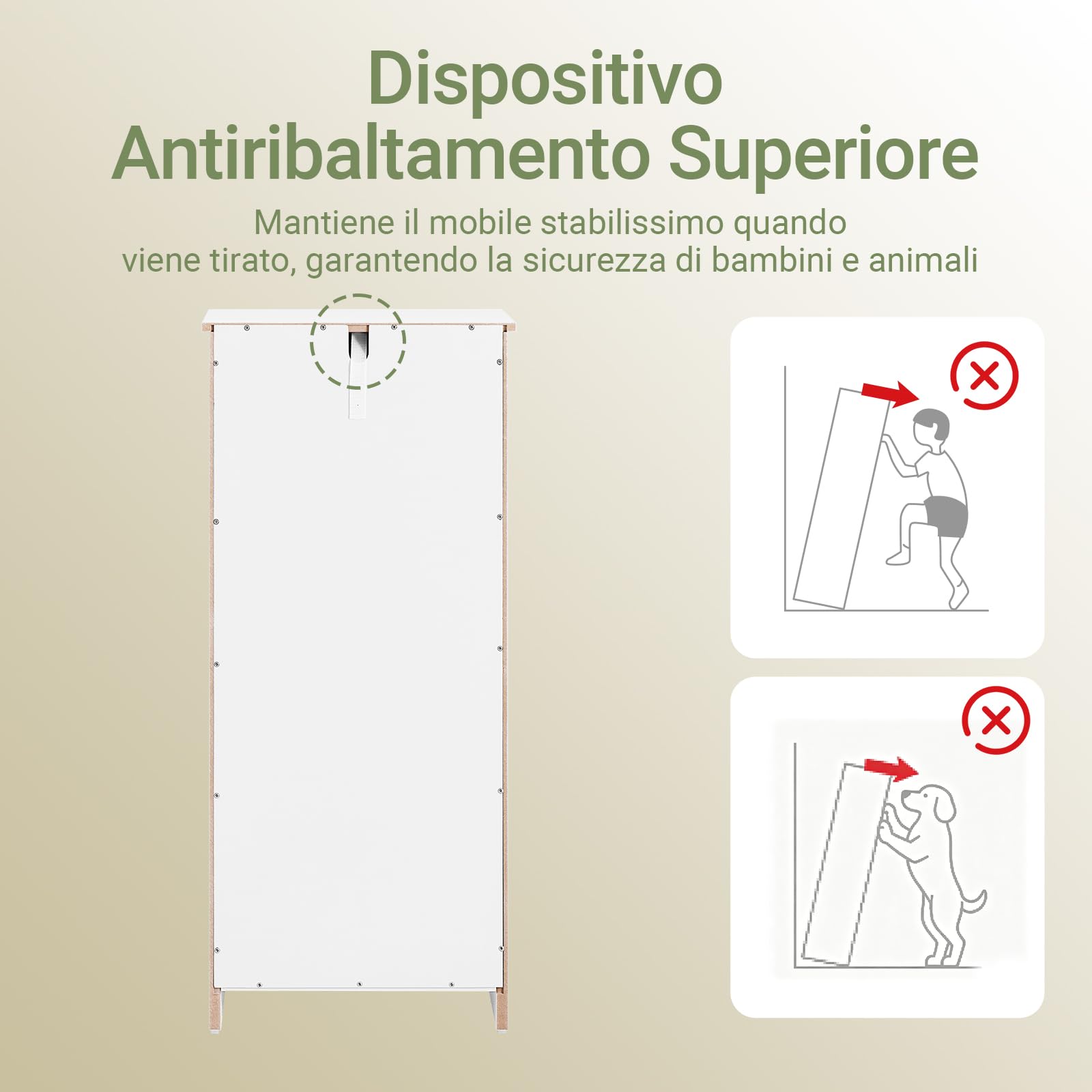 SoBuy Mobiletto Bagno Salvaspazio con Cassetto e Cesto Portabiancheria | 40x38x90cm Armadietto Stretto Verticale per Bagno Piccolo o Lavanderia Mobile Bagno in MDF Bianco, BZR21-II-W