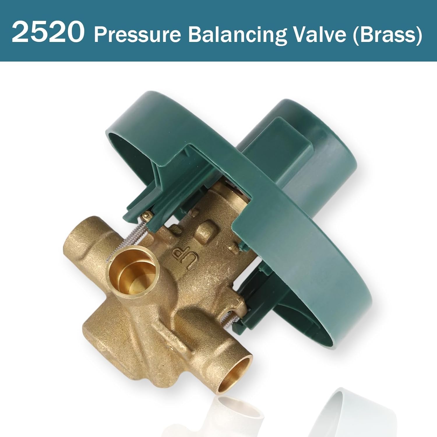 2520 Pressure Balancing Valve (Brass) Kit Compatible with 2520-1/2 Inch CC Connection For Moen Posi Temp Trim Kit with 1222 Cartridge Included