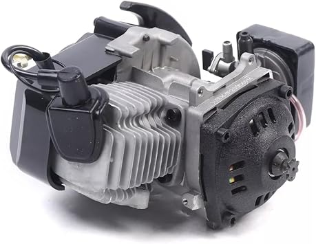 47CC 49CC 50CC 2-Stroke Pull Start Engine Motor, Gasoline Engine Motor Aluminum for Bike Mini Pocket Quad Dirt Bike ATV