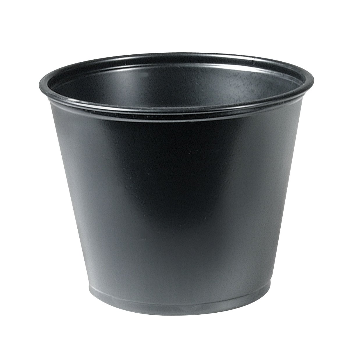 Dart P550BLK 5.5 oz Black PS Portion Container (Case of 2500)