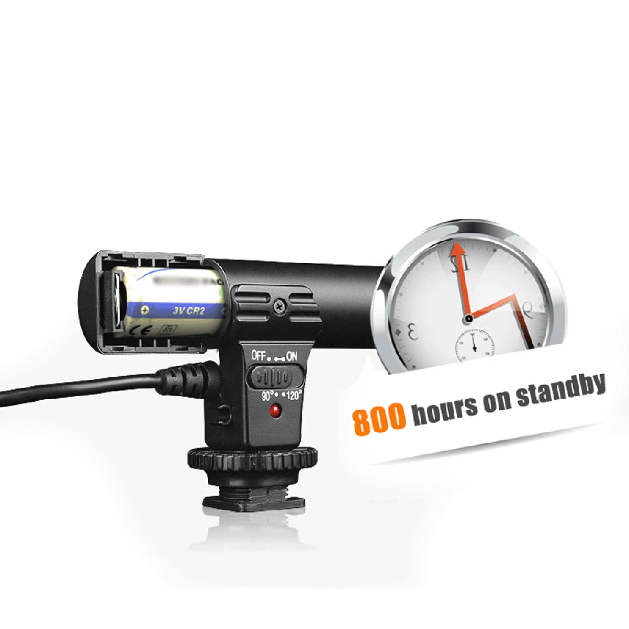 Microphone stéréo avec prise DV de 3,5 mm pour Nikon D7000 D300s D5100 D5300 D3300 D3200