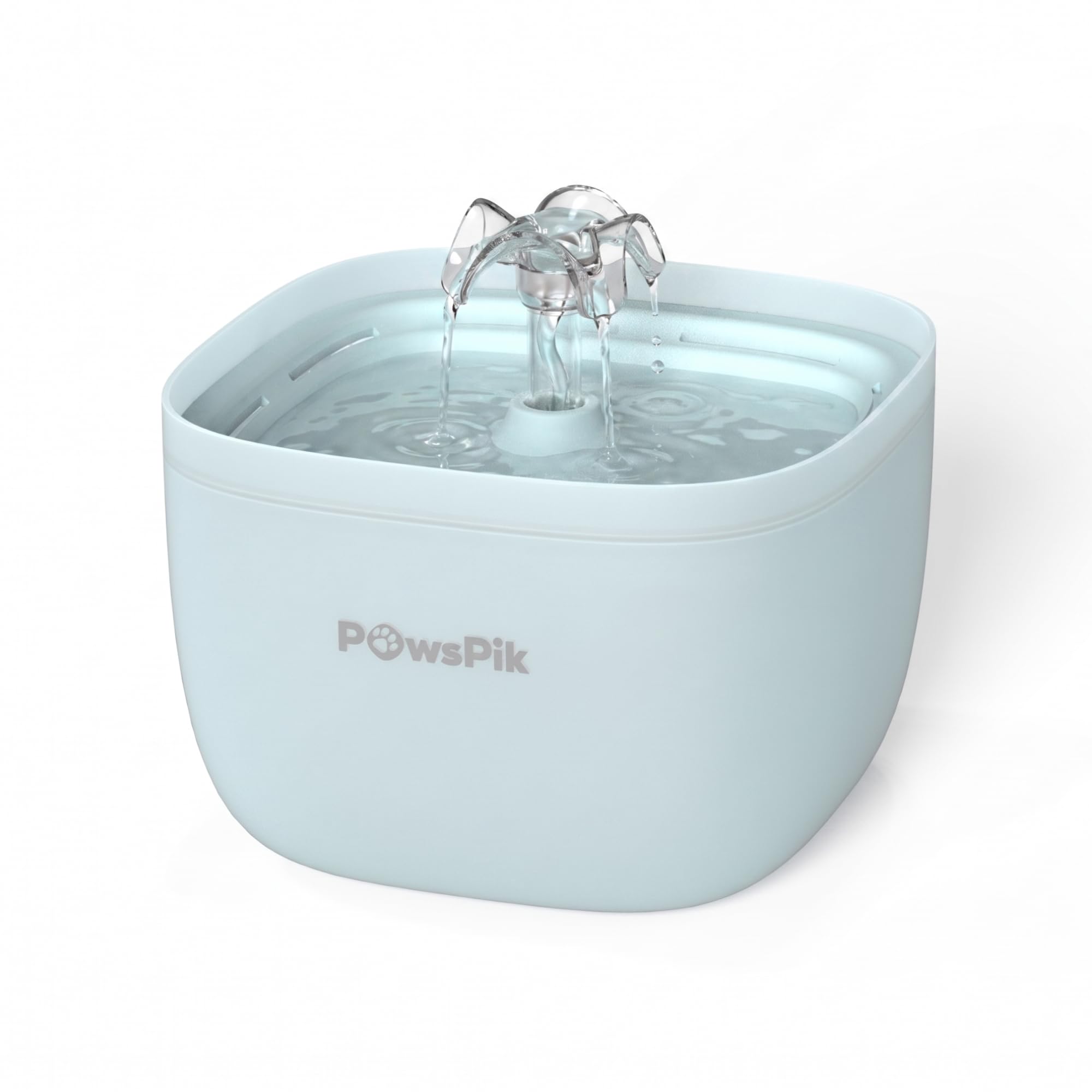 PawsPik PURE-01 - Fontana automatica per animali domestici, erogatore di acqua filtrata per gatti e cani di piccola taglia, grande capacità, design per un'idratazione sana
