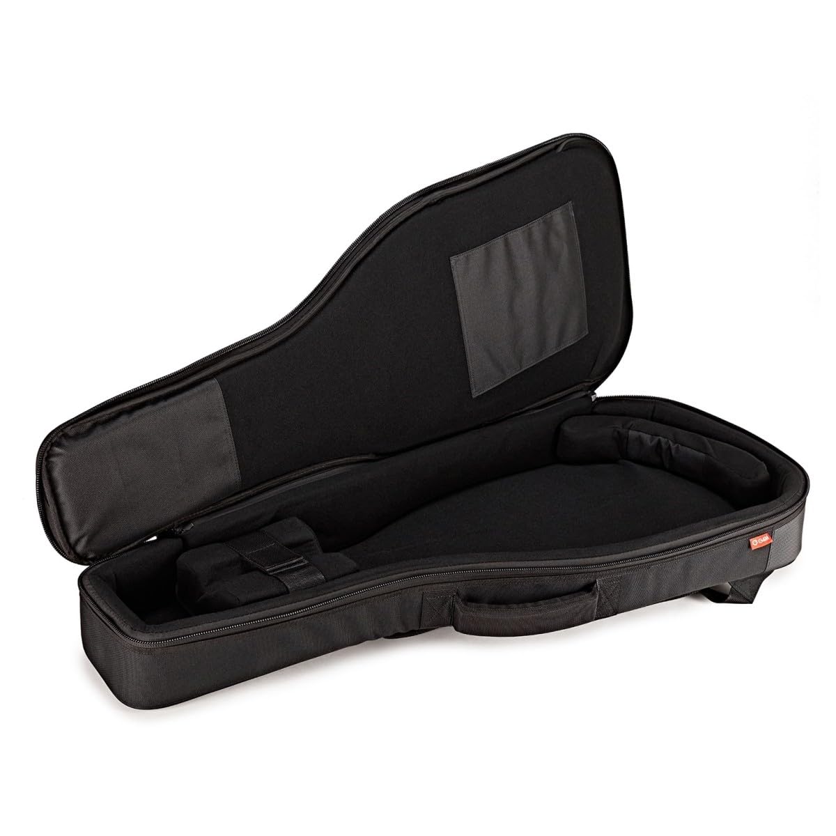 G4M Gepolsterte Headless-Gitarrentasche | Entwickelt für kopflose Gitarren, 5D-Schutzsystem, verstellbarer Halsauflagegurt, große Vordertasche