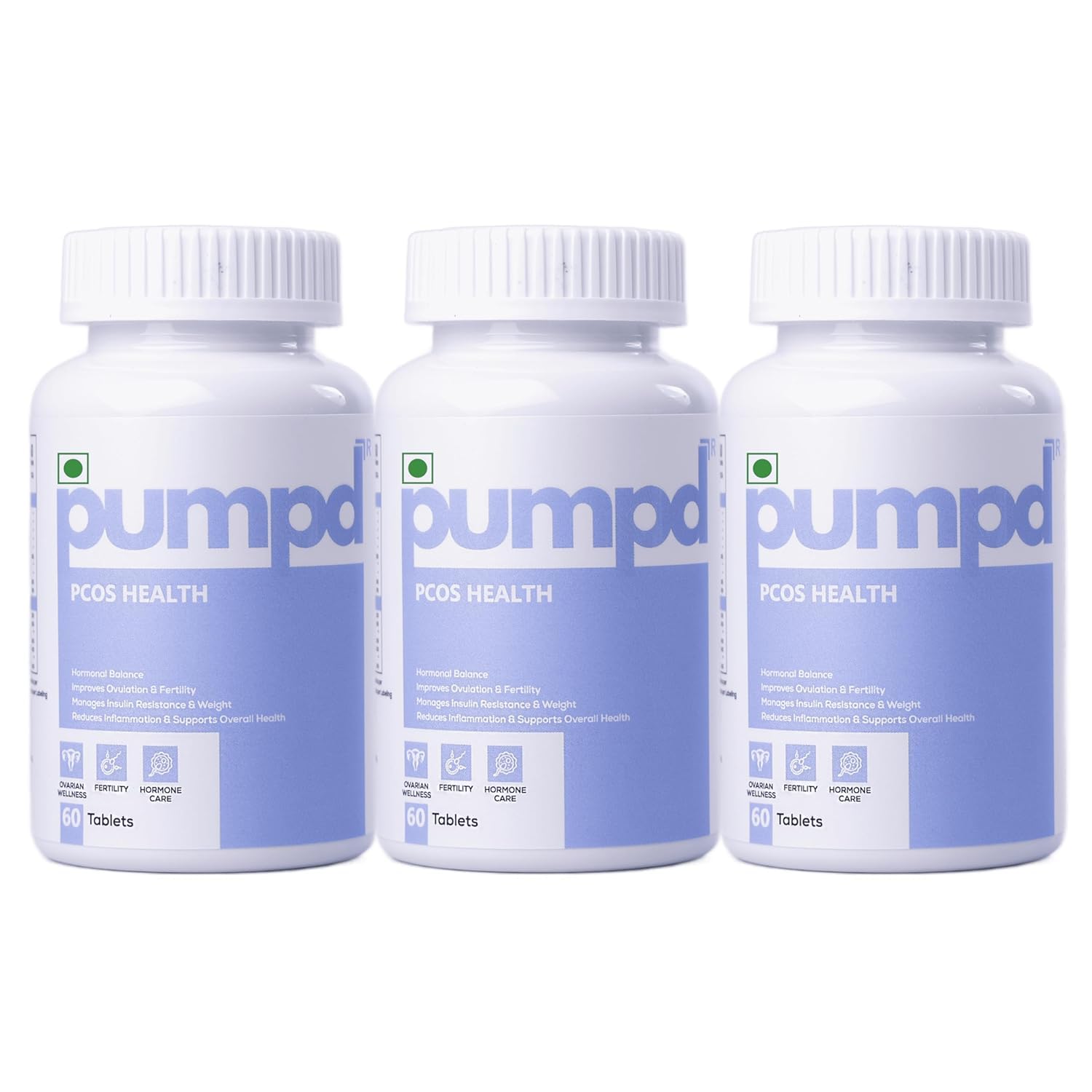 Pumpd PCOS Supplement For Women With 40:1 Ratio of Myo Inositol To D-Chiro Inositol | 60 Veg Tablets | Helps in Hormonal Balance | 3 Month Supply | Pack of 3-picture-18