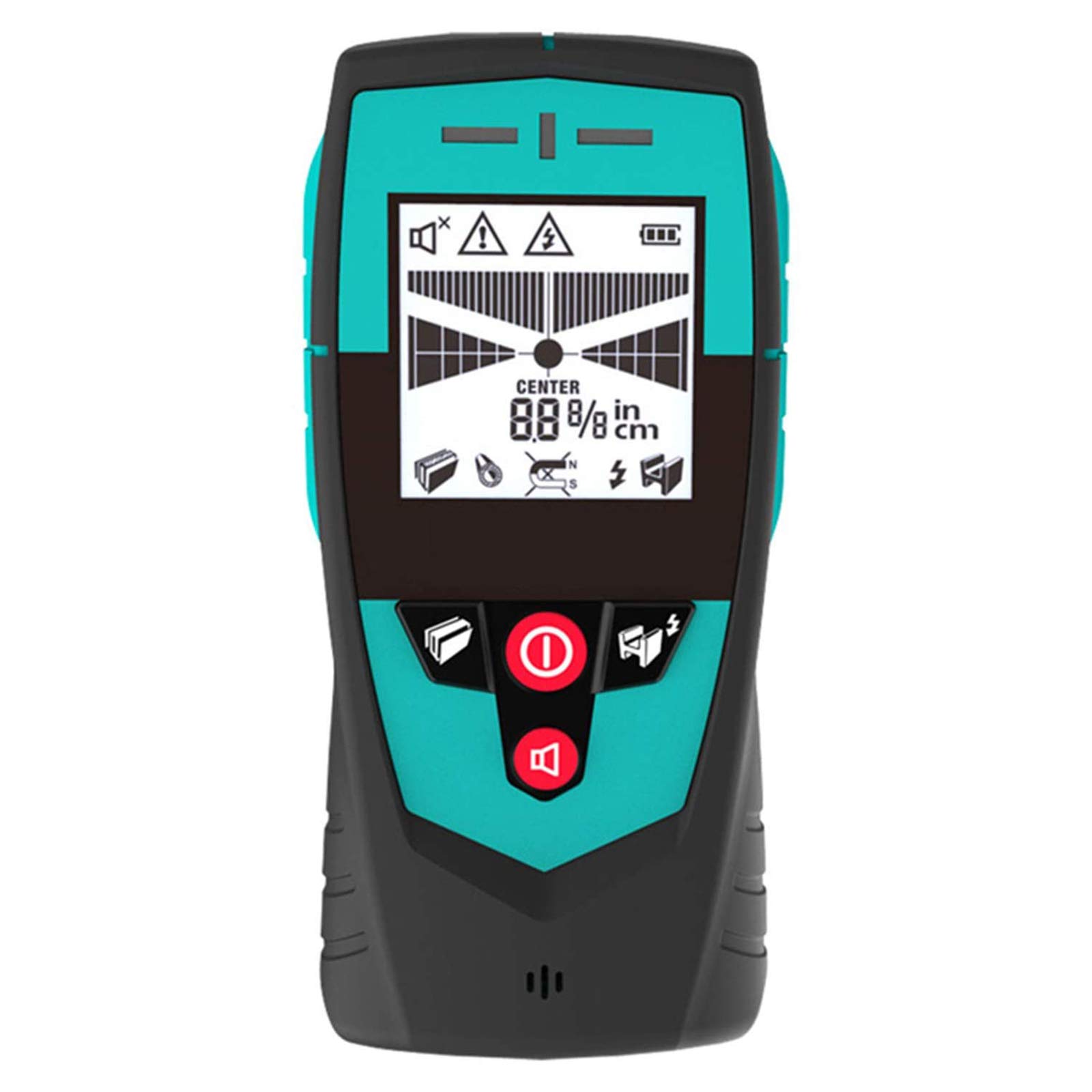 HMTE Scanner da Parete Stud Finder, rilevatore di Filo Metallico, rilevatore da Parete Multifunzione Portatile con sensore preciso, Doppio indicatore di rilevamento Metallo/Non Metallo (A)