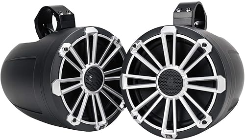 MB Quart NPT1-120 Nautic Premium - Altavoces de torre de despertador impermeables (negro, par) - Altavoces de grado marino, barco y vehículo