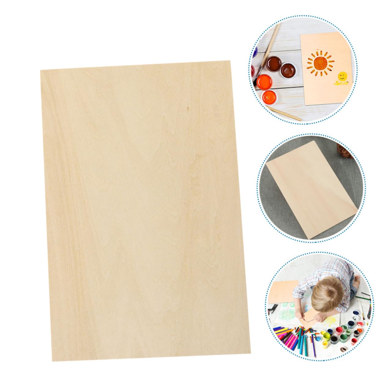 STOBOK 24pezzi Assi di Legno Grezzo Fette di Legno Non Rifinite per Artigianato Materiale per Progetti Fai da Te e Decorazioni