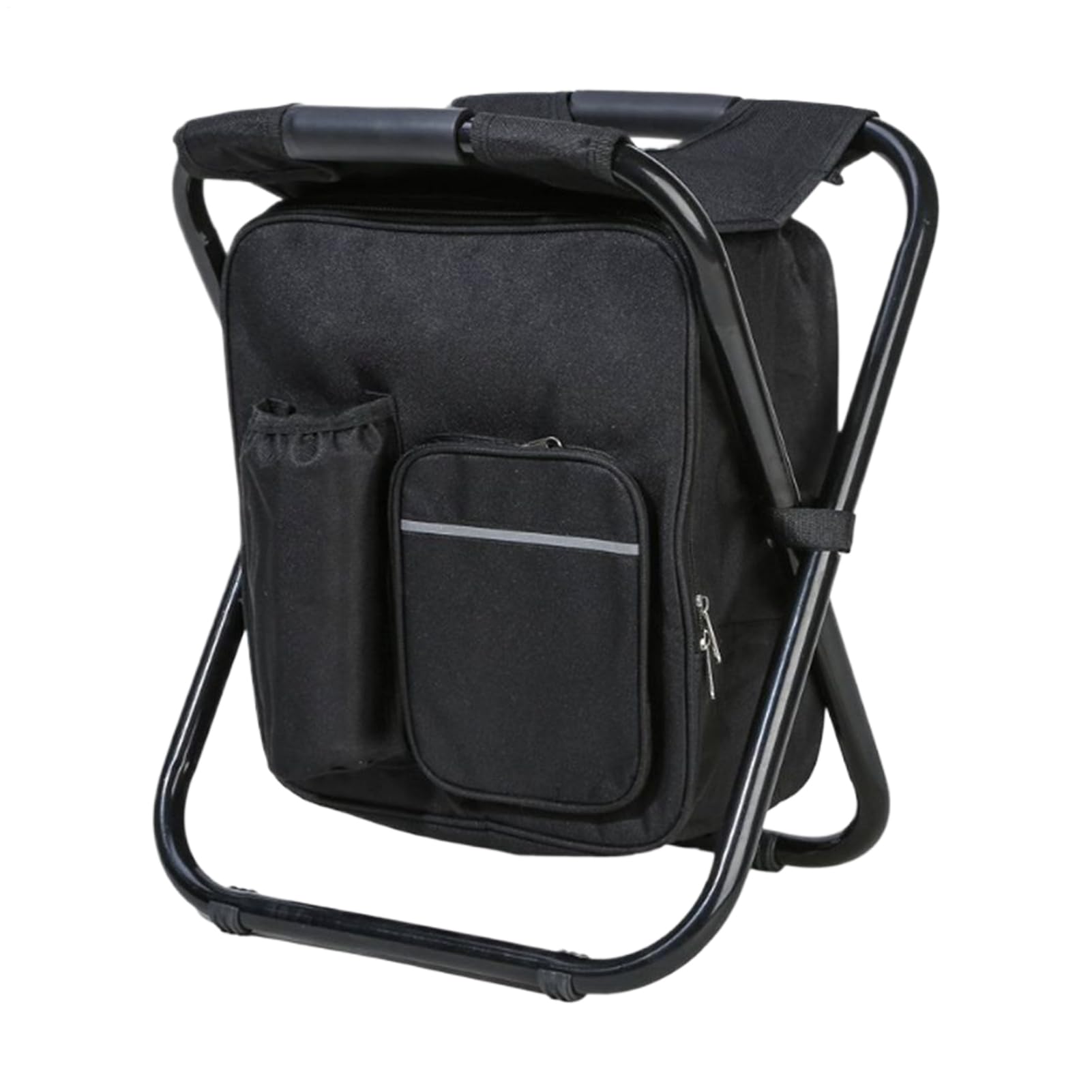 Sgabello Pieghevole Portatile Seduta Da Esterno Con Borsa Termica Isolante | Sedia da Prato con Borsa Termica Per Spiaggia, Viaggio, Campeggio, Giardino, Escursionismo, Pesca E Balcone