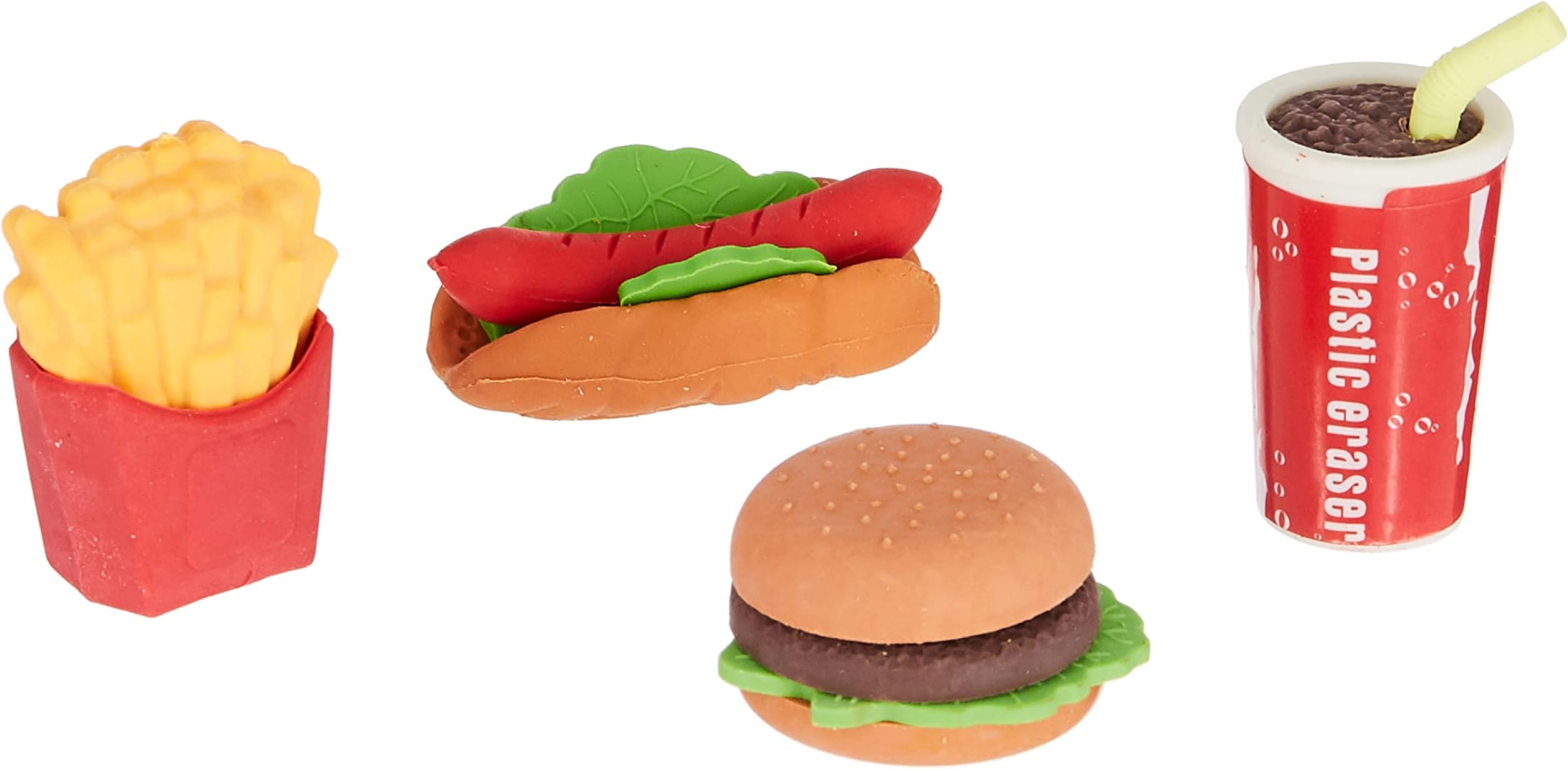Tobar Fast Food ERASERS Clear 13011