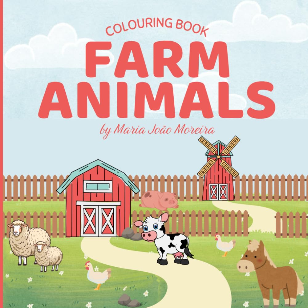 Farm Animals: Colouring Book