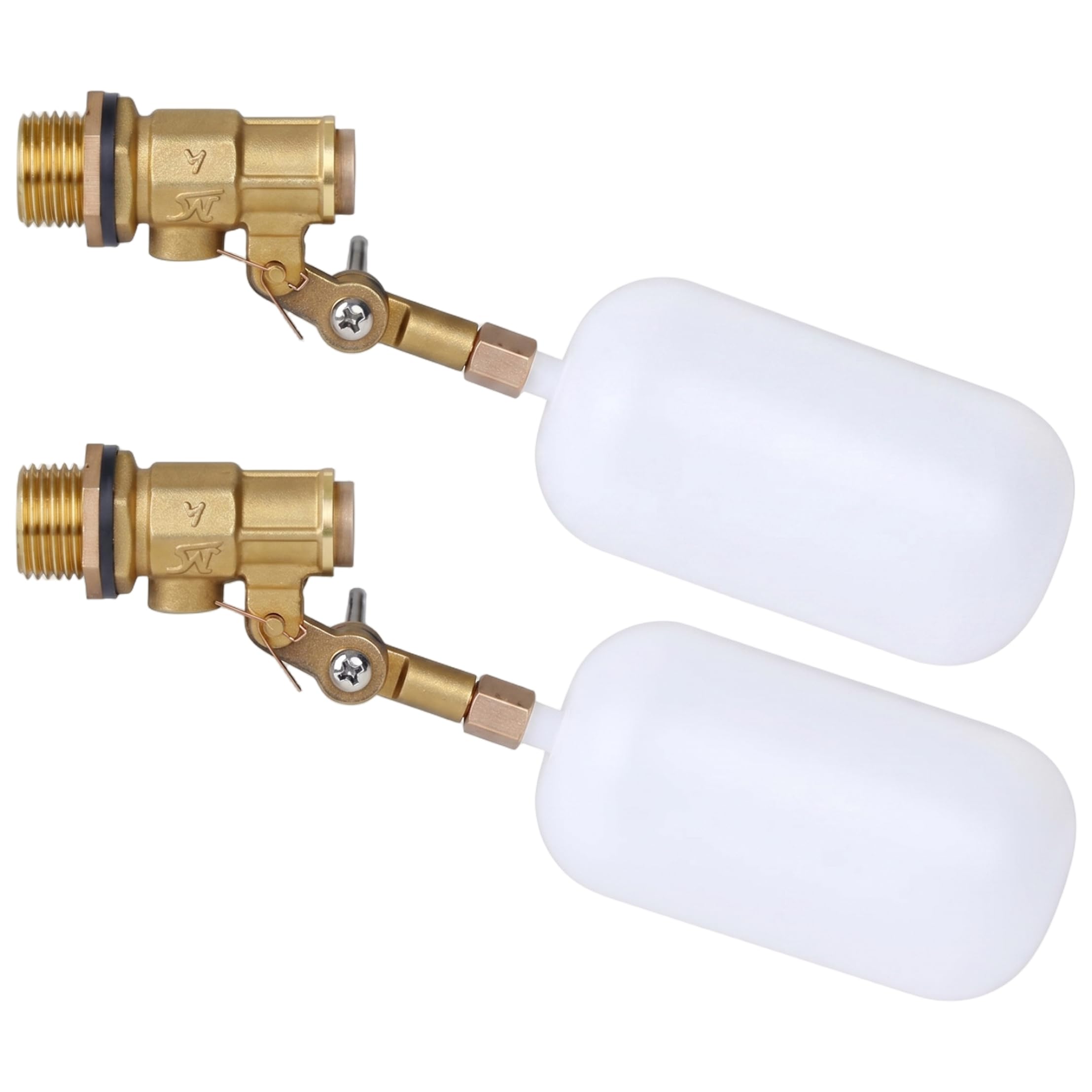 Nivelador de agua para piscina automático con 2 válvulas flotantes de cobre y plástico