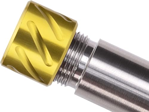 Vista 2 de NDZ Performance Protector de rosca de barril de 1/2x28 pulgadas de aluminio anodizado y acero inoxidable Cerakote o PVD con junta tórica, fabricado