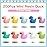 DULEFUN 200pcs Tiny Ducks 10 Colors Little Duck Figures Mini Resin Ducks Plastic Small Miniature Ducks Bulk for Dollhouse Decor Micro Fairy Garden Landscape Aquarium Tiny Toys